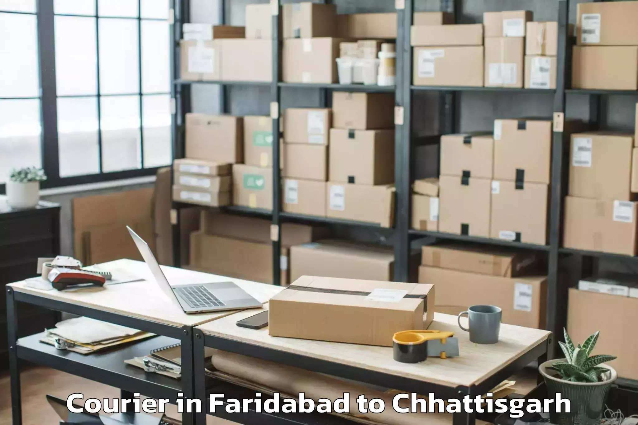 Discover Faridabad to Simga Courier